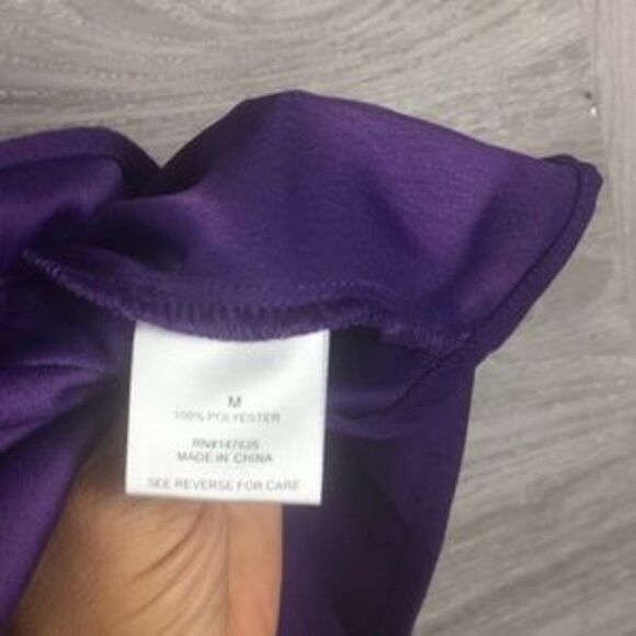 Romeo & Juliet Couture puprple Ruffled Babydoll Tank size M - Picture 6 of 6